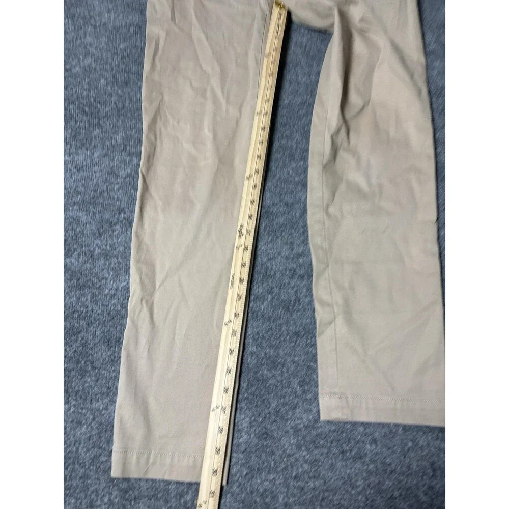 Banana Republic Chino Pants Mens 30x32 Beige Slim Tapered Stretch Flat Front